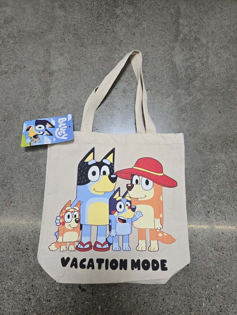 Vacation Mode Kids Canvas Tote Bag 13in